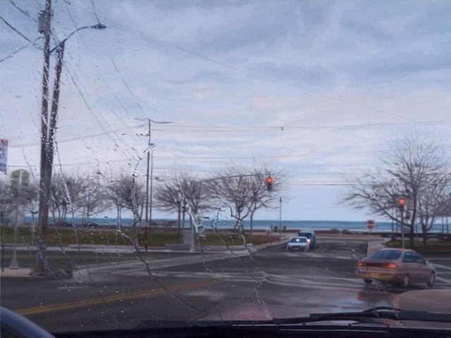 超寫(xiě)實(shí)主義油畫(huà)：天空之下，漫無(wú)經(jīng)心